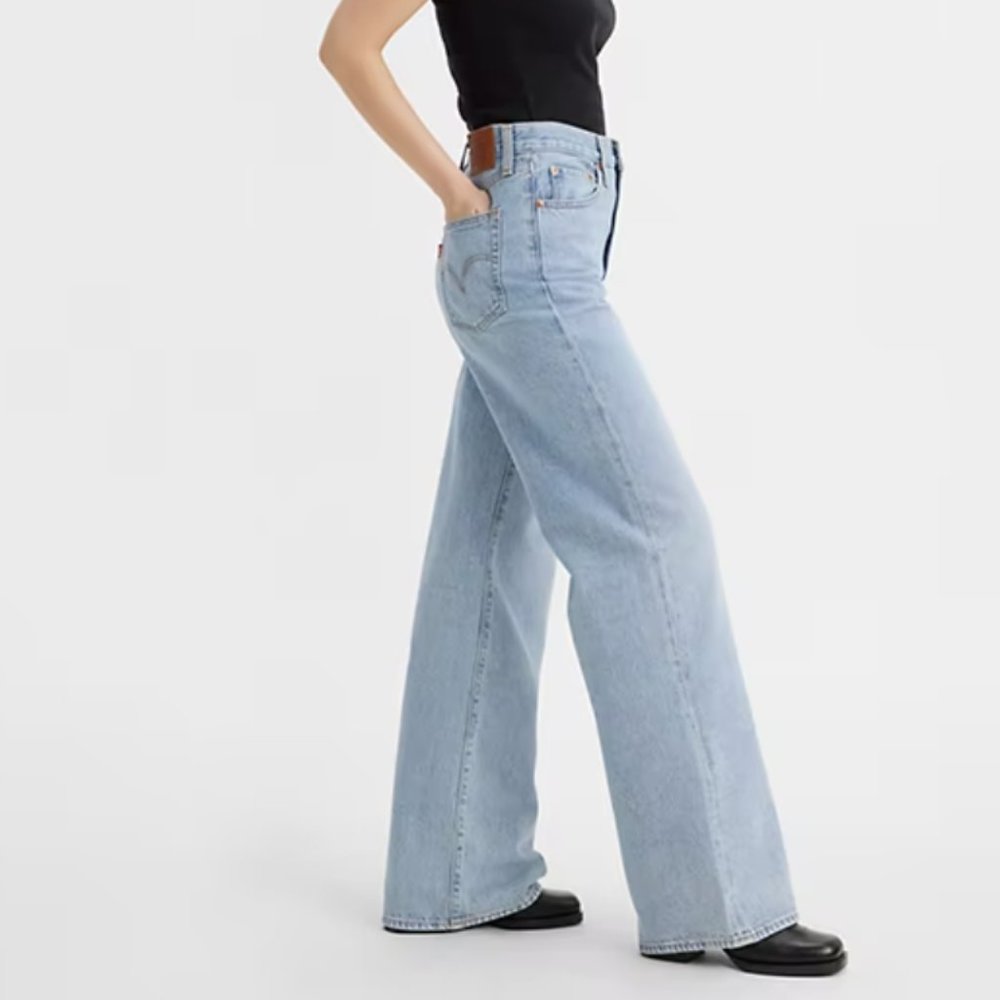 LEVI'S PREMIUM RIBCAGE WIDE LEG WOMEN'S JEANS